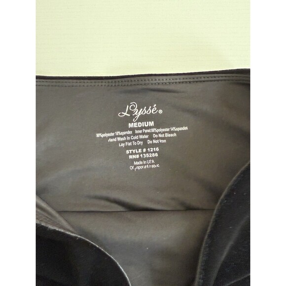 Lysse Mara Velvet Legging black size M medium velour pull on stretch - Picture 4 of 8